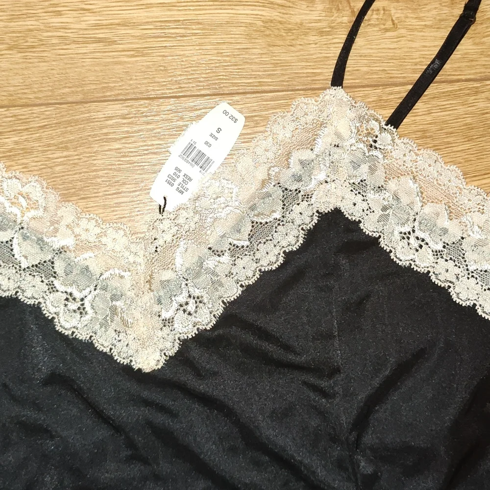 Y2K Victoria's Secret NWT Lace Trim Cami Tank, sz. S - Picture 4 of 12